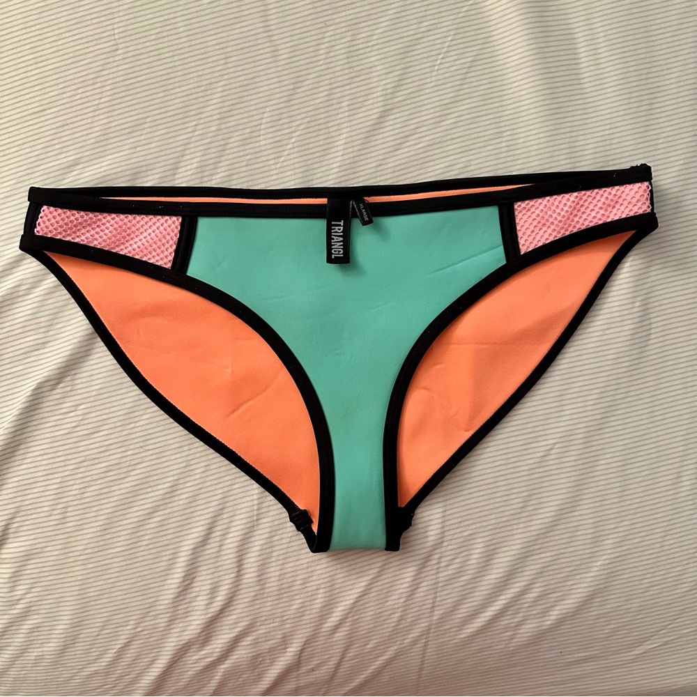 Triangl Color Block Neoprene Bikini Bottoms